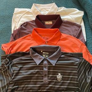 Lot of (4) performance golf shirts, EUC, some like new. All size men’s large